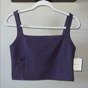 Beyond Yoga Deep Purple Crop Top